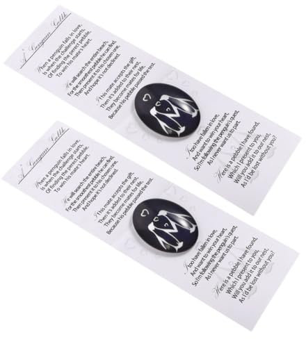 Garneck Pinguin-paar- Pinguin-dekoration Zum Umarmen Tisch-pinguin Kieselstein- Pinguin-ornamente Positives Pengyaunkj Mini-