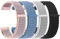 Amzpas Nylon Uhrenarmband 22mm 20mm Armband mit Schnellverschluss, Klettverschluss und Schnellverstellung Geflochtenes Uhrenarmbänder, Universelles Ersatzarmband für Smartwatch Traditionelle Uhr