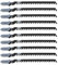 Create Idea Lot de 20 lames de scie sauteuse à tige en T, HCS, 100 mm, 6 TPI pour coupe courbée, bois