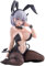 YLEAFUN Bunny Girl NONO Figur Skulptur 15cm Kniend Anime Illustration Girls Statue Desktop Dekoration Sammlerstücke Geschenk für Fans