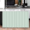 Highdi Cortinas para Armarios de Cocina Sin Puertas, Cortinas de Gabinete con Cinta de Velcro Sin Taladrar para Debajo del Fregadero, Cocina Ventana y Puerta (Verde Claro,140 * 100cm)
