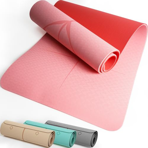 KIANA SPORTS® Yoga Matte – Rutschfeste Sportmatte in Deutschland entwickelt – 2 Komfort-Dicken – Formstabile Yogamatte & Gymnastikmatte – Ideale Fitnessmatte für Yoga & Pilates zuhause oder im Studio