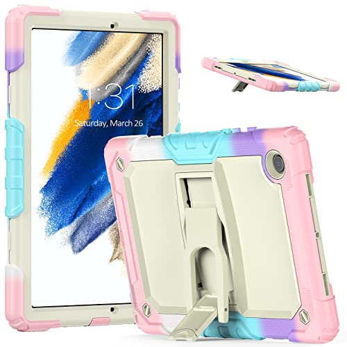 Tablet Cover Compatible with Samsung Galaxy Tab A8 10.5 X200/X205 (2022) Case,Three-in-one Shatter-Resistant Shell, Drop-Proof, Dust-Proof, Shock-Proof with Bracket+Shoulder Strap Tablet Home(CAMOUFLA