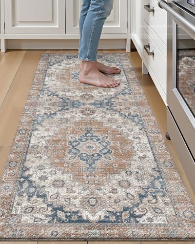 LUMI Anti-Müdigkeit-Küchenmatte, ultraweich, PVC, rutschfeste Teppiche für Stehkomfort im Schreibtisch, Büro, Waschbecken, Waschküche, 61 x 150 cm, wasserdicht, schmutzabweisend, Bodenunterlage