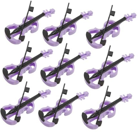 BESTonZON 10stücke Miniaturvioline Musikinstrument Modell Winzige Violine Dekoration Simulation Violinenornament Kleines Violinenmodell Haushaltsinstrumentenmodell Miniaturinstrumente Für