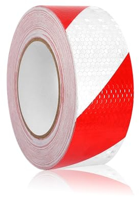 DELAESI Reflektierendes Klebeband 25m X 5cm Reflektorband Selbstklebend Reflektor Klebeband Hohe Intensität Reflektorbands Selbstklebend Reflektoren Aufkleber für Fahrrad Fahrzeuge Autos
