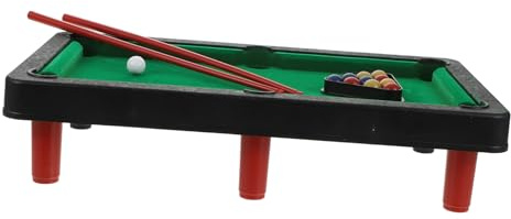 Toyvian Mini Billardtisch für Erwachsene Kompaktes Indoor Tischspiel Hand Auge koordination und Fantasie Leicht und Tragbar für Familie und Partyspaß