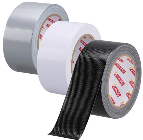Fyguard Panzertape, 3 Rollen, 48 Mm X 28 M, Wasserfest, Schwarz/Silber/Weiß
