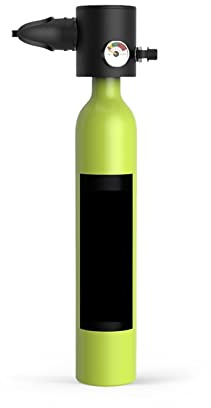 LLOOPK Bouteille de plongée, Mini Équipement De Plongée sous-Marine Bouteille D'oxygène Ensemble en Apnée avec Adaptateur(Mini Scuba Tank G)