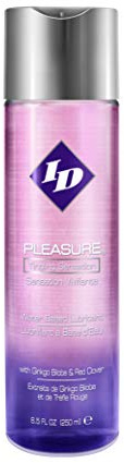 ID Lubricants Stimulating, Water based, Pink_pleasure 8.5 Fl Oz, (PLS-08)