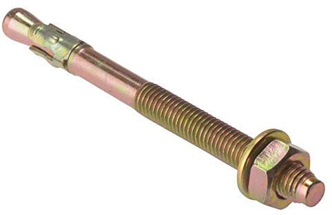 ForgeFix Through Bolts | M10 x 120mm | Zinc Yellow Passivated | Bag 10