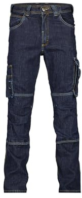 DASSY® Knoxville DASSY® Knoxville Stretch-Arbeitsjeans mit Kniepolstertaschen - Größe 42 - JEANSBLAU