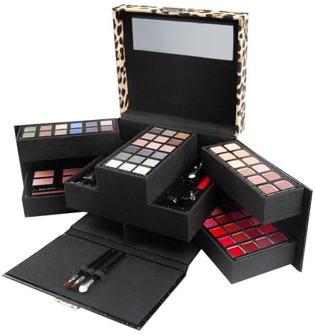 GLOSS!| Idee für eine Beauty-Box für Frauen | Geschenkbox für Damen |Weihnachtsgeschenke | Make-up-Palette für Frauen | Aufbewahrungskoffer und Organizer