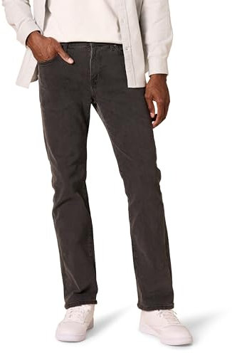 Amazon Essentials Jean Stretch Coupe Droite Homme, Noir, 32W / 30L