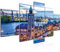 Runa Art Bild Wohnzimmer Schlafzimmer Hamburg 5 Teilig Stadt Hafen Blau Wandbilder auf Vlies Leinwand 603053a