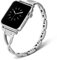 RXXR Women Fashion Smartwatches Straps Compatible with Apple Watch Straps Series 10 42mm, 9/8/7 41mm, 6/SE/SE2/5/4 40mm, 3/2/1 38mm, Silver Bling Diamond Rhinestone Replacement Strap for iWatch