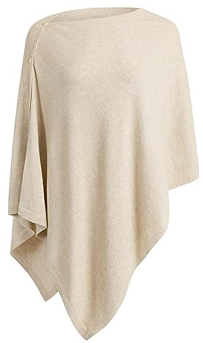 PULI Damen Schal Poncho Decke Cape Cardigan Kaschmir/Kaschmir Wickelschal Geschenk für Mutter