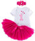 Primo Compleanno Bambina Body Gonna Tulle Tutu Fascia per Capelli con Fiocco Completo Ballerina Bimba neonata Prima Infanzia Colore Fuxia 12 Mesi Taglia l Battesimo Baby Shooting Regalo Cerimonia