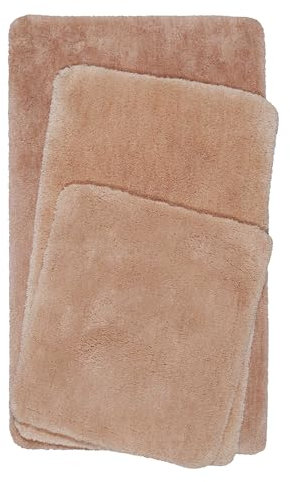 Homie Living Tapis de Bain Microfibre l Tapis de Bain Doux, Confort Moelleux antidérapant et Lavable l Porto Azzurro (80 x 150cm, Rose Saumon)