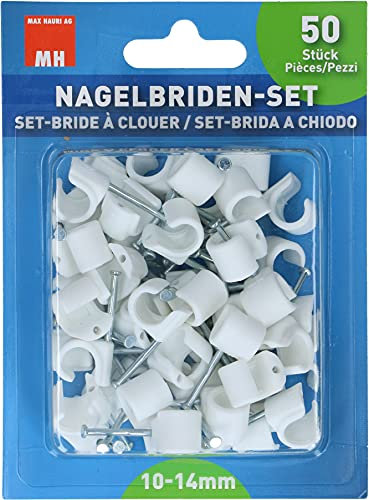 Max Hauri 135544 Nagelbriden-Set, Weiss