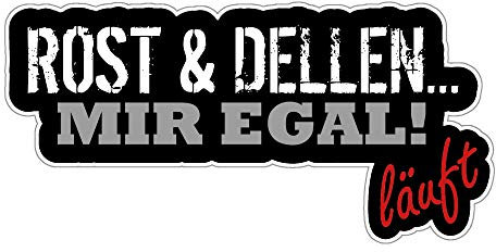 chemstickattack Auto-Aufkleber Rost und Dellen JDM Tuning Motorrad LKW Stickerbomb Fun Sticker ca. 12x7 cm