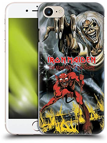 Head Case Designs Licenza Ufficiale Iron Maiden Il Numero della Bestia Grafiche Custodia Cover Dura per Parte Posteriore Compatibile con Apple iPhone 7/8 / SE 2020 & 2022