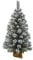 Maury's Albero di Natale Sintetico Juta Verde Innevato 80 cm Decorazione Natalizia