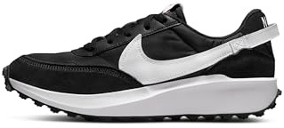NIKE Men's Nike Waffle Debut Sneaker, Black White Orange Clear, 4.5 UK
