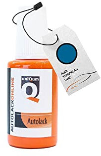 uniQum Autolack Lackstift Kompatibel/Ersatz fürs Auto für Audi TURBOBLAU LV5C Autolack Reparatur 30 ml