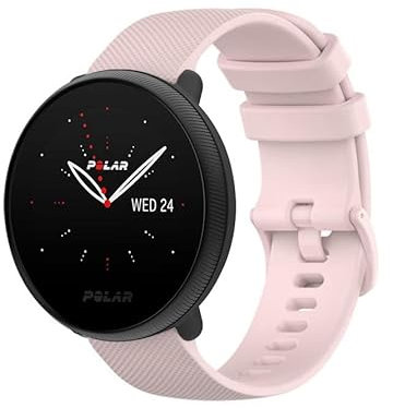 Strap-it Silikonarmband - kompatibel mit - Polar Ignite 2 - Armband - Rosa - fur Polar Ignite 1 - Polar Ignite 3 - Polar Unite - Polar Pacer
