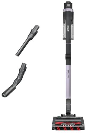Shark Stratos Cordless Vacuum with Clean Sense IQ and Odor Neutralizer, MultiFlex Wand, Includes Crevice Tool & Anti-Allergen Brush, Up To 60 Minute Runtime, Ash Purple, IZ862H