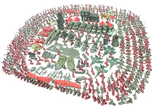 ISAKEN 519 Stück Militärfiguren Set, Militärsoldat Spielzeug Figuren Militärspielset Militär Waffen Set Spielzeug Paket Armee Kinder Spielzeug für Soldat Figuren Spezialkräfte Ausrüstung Zubehör