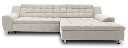 DOMO. collection Ecksofa Merida, Sofa in L-Form, Eckcouch, Couch-Garnitur, Polsterecke 304 x 200 x 84 cm (BxTxH), beige