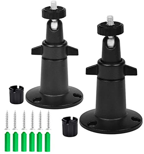 WiTi 2PACK Wand-und Deckenhalterung Metallhalterung für Überwachungskamera, 1/4 Gewinde Kugelgelenk Einstellbare Innen-und Außenhalterung für WiFi Batteriekameras, kompatibel mit Blink Arlo Ring etc