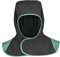 Milageto Capucha de Soldadura de Protección Completa a Prueba de Polvo Resistente al Desgaste Ligero Ignífugo Reutilizable Lavable para Soldador Máscara Facial, Negro