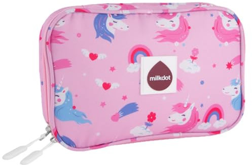 milkdot Designer Pencil Case, Perfect for Office, College, School, Large Storage, High Capacity Bag, Pouch, Holder, Box, Organizer, Women, Men, Boys, Girls, Stylish for kids ages 3+ (Unicorn)
