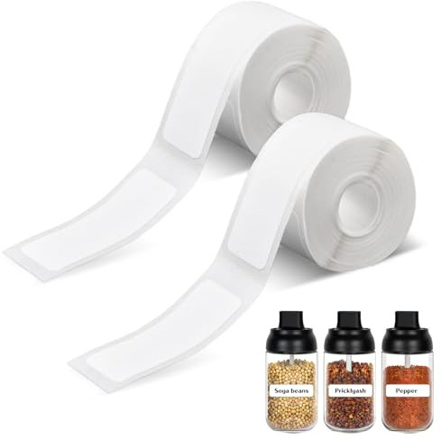 Q30 Q31 D30 Etiketten, 12x40mm, Thermodirekt Klebeetiketten, weiße Etikettenrolle für Q30S/Q32/D35/P12/B100/L11/P11/P12/R11 Etikettendrucker, 160 Etiketten pro Rolle, 2 Rollen
