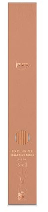 ipuro Exclusive Fibre Sticks FÉVE Tonka 5X - Fasersticks zum Nachfüllen für 240ml Diffusoren | Ersatzsticks für Diffusoren | Raumerfrischer, Raumduft Stäbchen | Duftstäbchen, Holzstäbchen