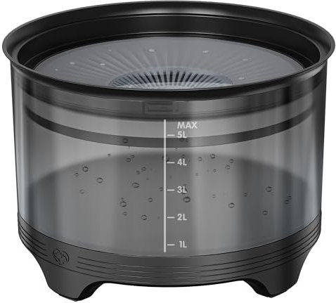 UPSKY 5.5L Dog Water Bowl,186oz Large Capacity No Spill Water Bowl for Large Dog, Splash Proof Slow Water Feeder with Elevated Base, Anti-Slip Slow Drinking Pet Water Bowl for Messy Drinkers.