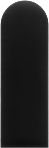 DecoNest Wandkissen, Wandpolsterung, Wanddekoration, ovales Bettkopfteil, 3D-gepolstertes Wandpaneel 20 x 100 cm Schwarz