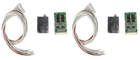 Bsowte 2X Lithium Battery Balanced 13S 48V 15A 20A 30A 18650 Packs Charging PCB PCM for E-Bike/Power Bank Solar Energy(15A)
