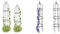 Relaxdays Rankturm 2er Set, freistehend, Rankhilfe für Rosen & Rankhilfe Obelisk, 2er Set, 100cm hoch, Ranksäule für Kletterpflanzen, Metall, freistehend, Rosenturm, schwarz