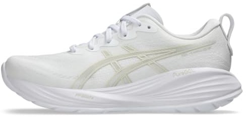 ASICS Damen Gel-Cumulus 27 Laufschuhe, Weiß/Seegrau, 38 EU