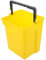 MUCKLILY Cubo Cuadrado De Plástico con Mango para Limpieza, Agua y Almacenamiento - Uso Doméstico O Comercial - Amarillo