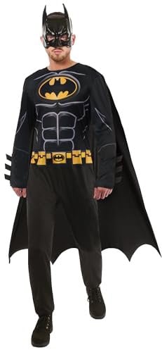 Rubies Official DC Batman Adult Costume, Adult Superhero Fancy Dress, Size Large Halloween