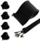 Kabelkanal Kabelschlauch mit Reißverschluss 4 Stück Durchmesser 40 mm Kabelschlauch Kabelschutz Robuster Nylon Kabelmantel für PC Kabelschutz, Durchmesser