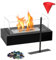 BRIAN & DANY Tischkamin Bio Ethanol Kamin Tischfeuer mit Löschhilfe und Trichter für Outdoor Indoor, Schwarz
