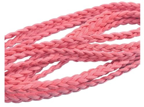 3/6/9 Meter/los Weiche Textur Halskette Seil Armbänder Kordeln Dreamcatcher Kleidung Hut Schuhe Kleidung Hause Dekoration DIY Material(Dark pink,Length 6Meter-Lot)