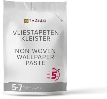 Tadessi Colle à papier peint non tissé - 200 g pour 5 à 7 rouleaux - Séchage sans taches - Rendement élevé et maintien puissant