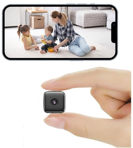 4K WIFI Home Security Camera Wireless Mini Indoor Hidden Spy Camera 4K HD With Night Vision Function, Motion Detection Application Built-in Battery Cat And Dog Camera For Home Security Dog Pet Camera